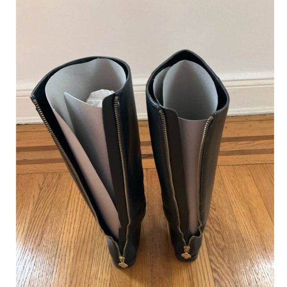 kate spade orna black leather boots size 6 nwt - Picture 4 of 7